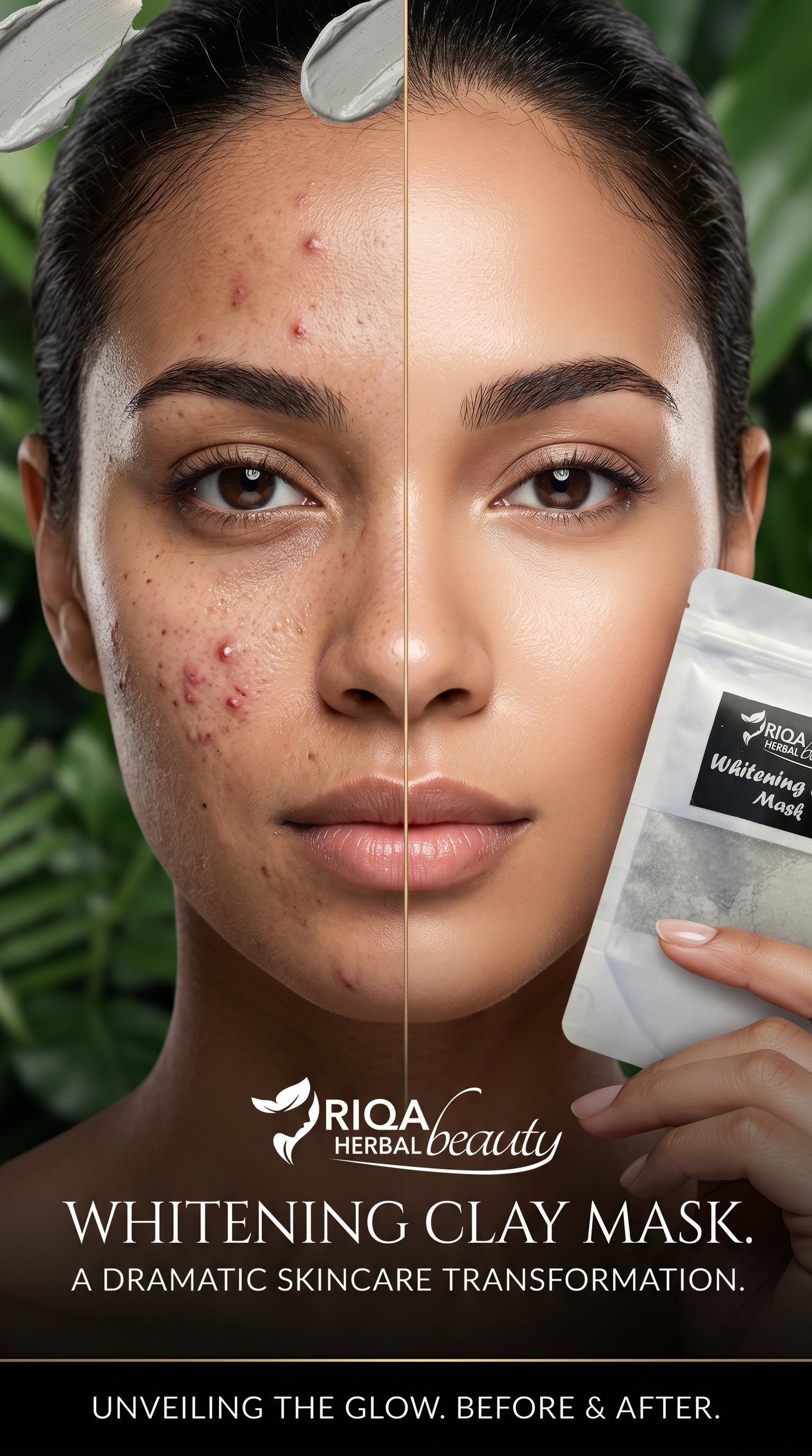🌿 Clay Mask – Deep Cleansing, Oil Control & Natural Glow