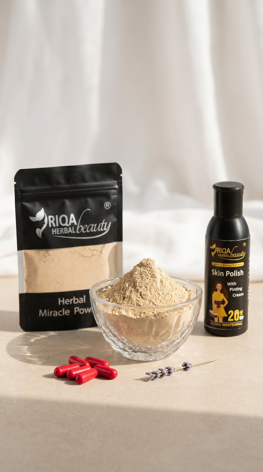 🌿 Herbal Powdered Facial – Natural Glow & Deep Skin Detox