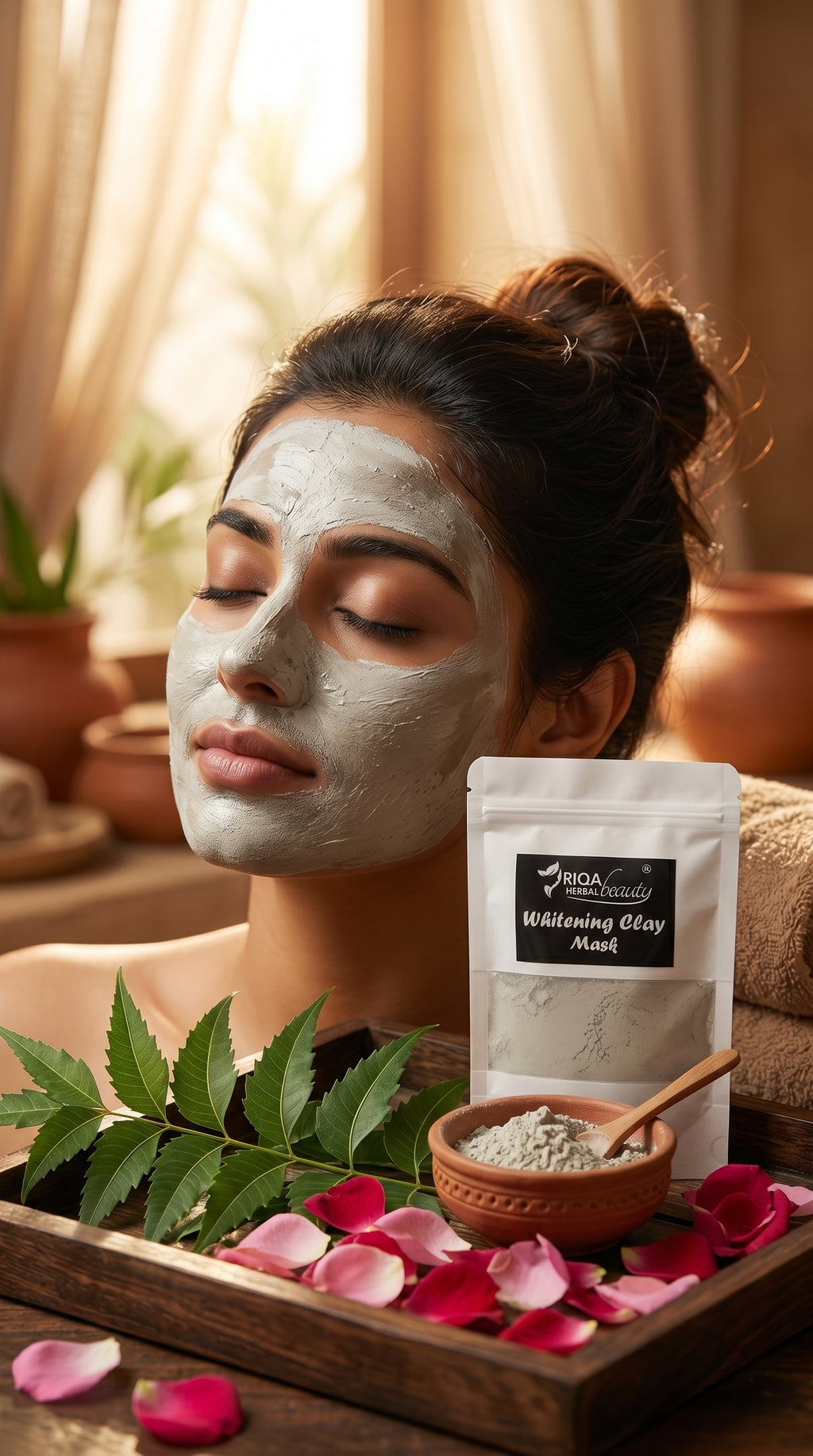 🌿 Clay Mask – Deep Cleansing, Oil Control & Natural Glow
